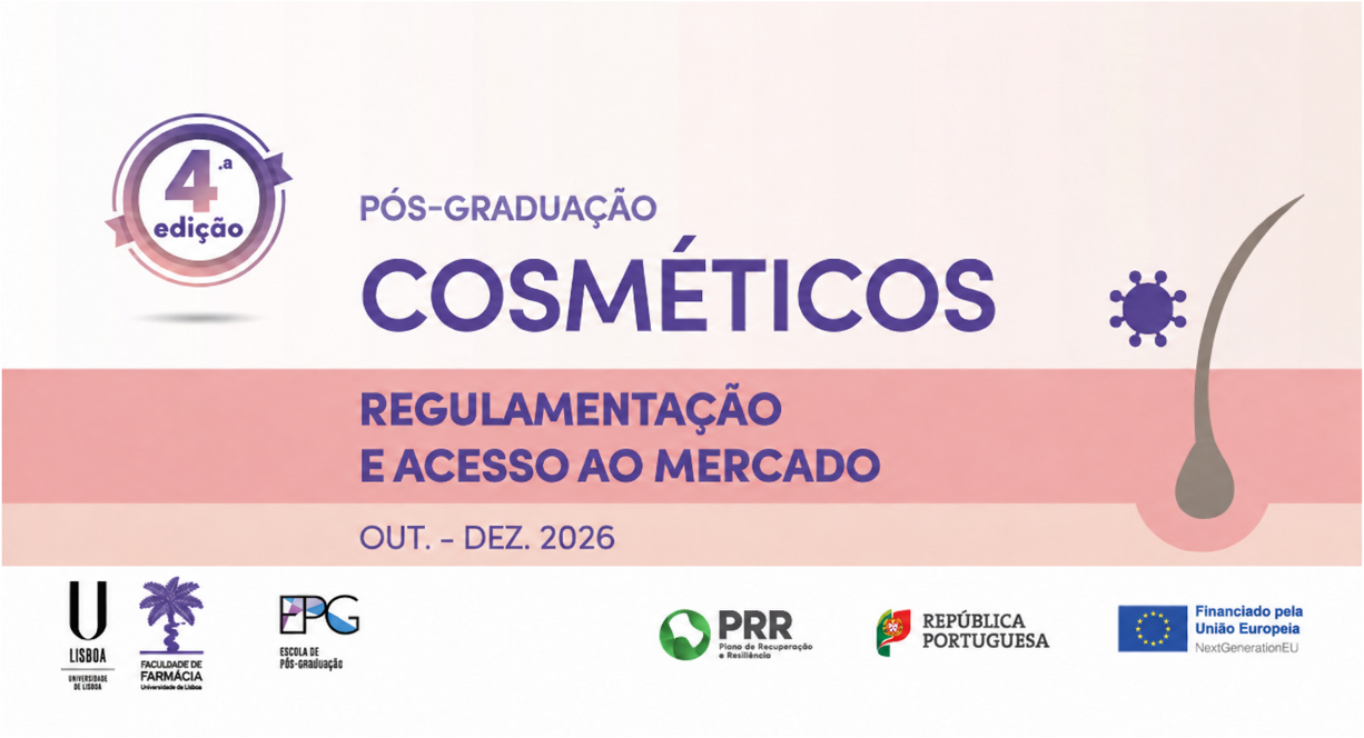 4.ª Edição da Pós-Graduação em Cosméticos: Regulamentação e Acesso ao Mercado
